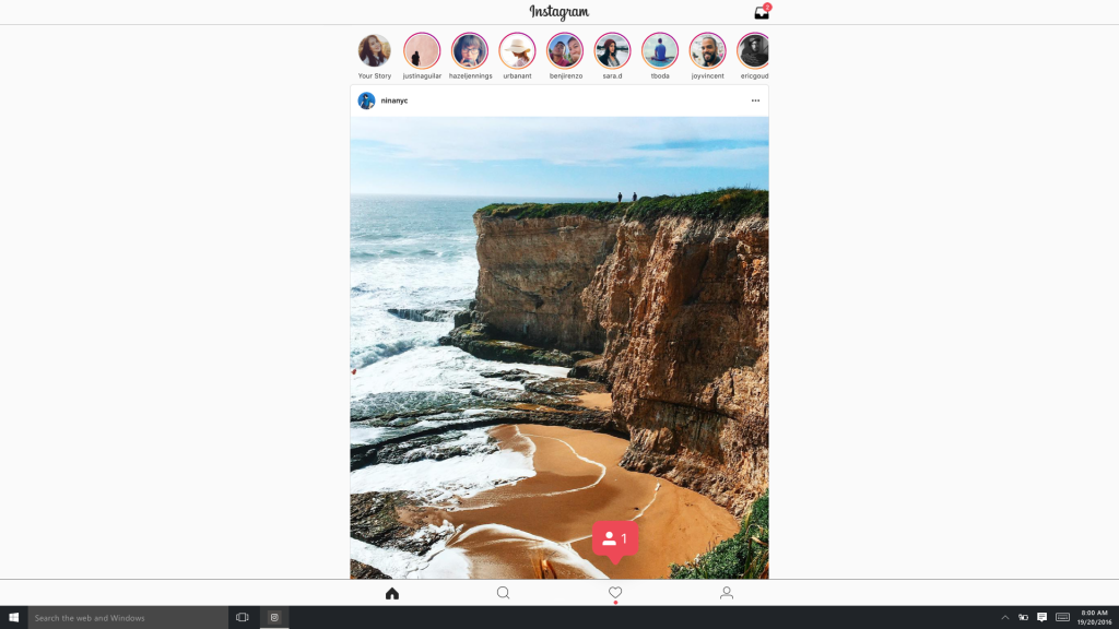 Instagram for Windows 10 PC