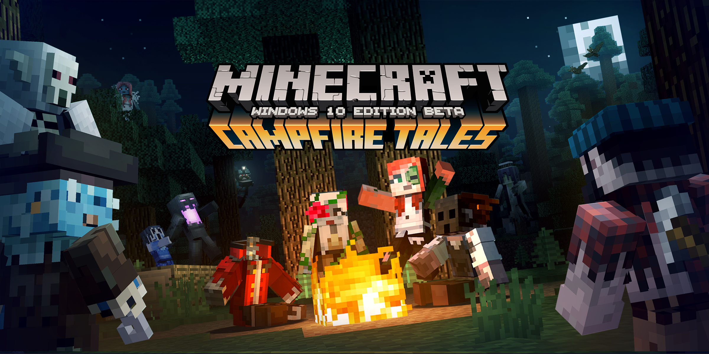Campfire Tales skin pack in Minecraft:Windows 10 Edition Beta