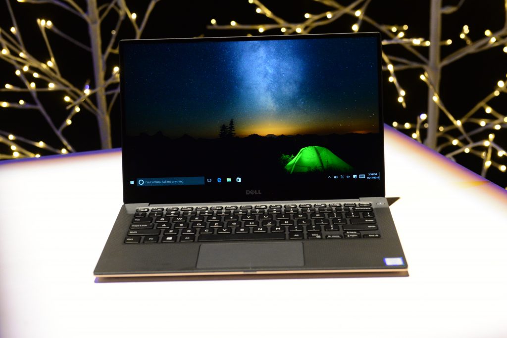 Dell XPS 13 – The stunning, virtually borderless InfinityEdge display is great for viewing pictures and videos with friends and family or online shopping with Microsoft Edge.