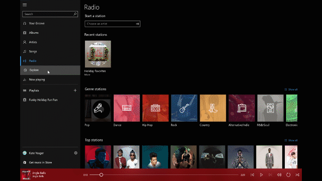 Windows 10 Tip: Find your favorite holiday music with Microsoft Groove