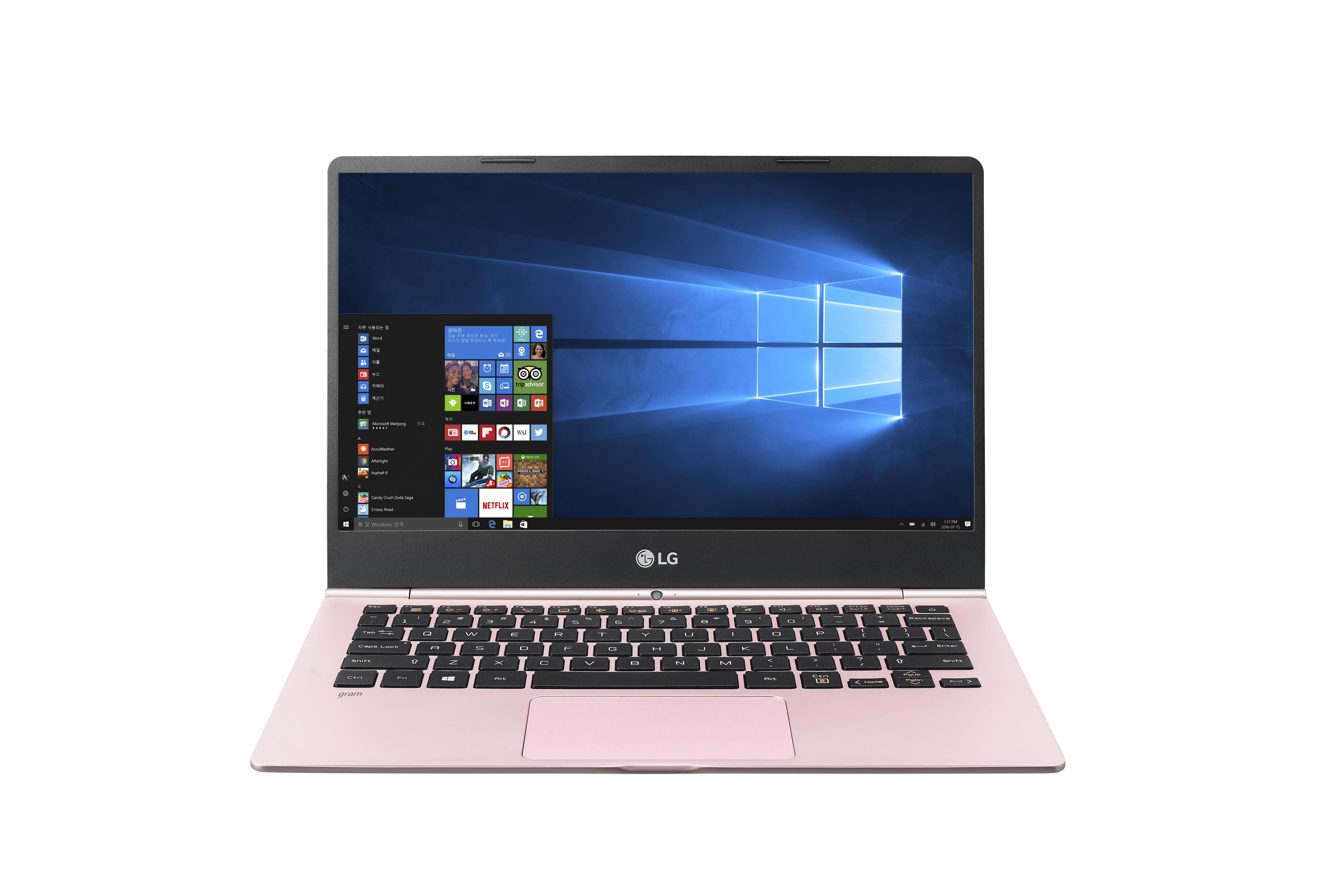 LG Gram laptops powered by Windows 10