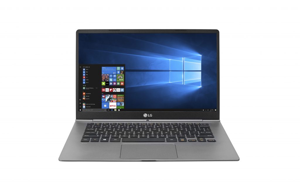 LG Gram laptops powered by Windows 10
