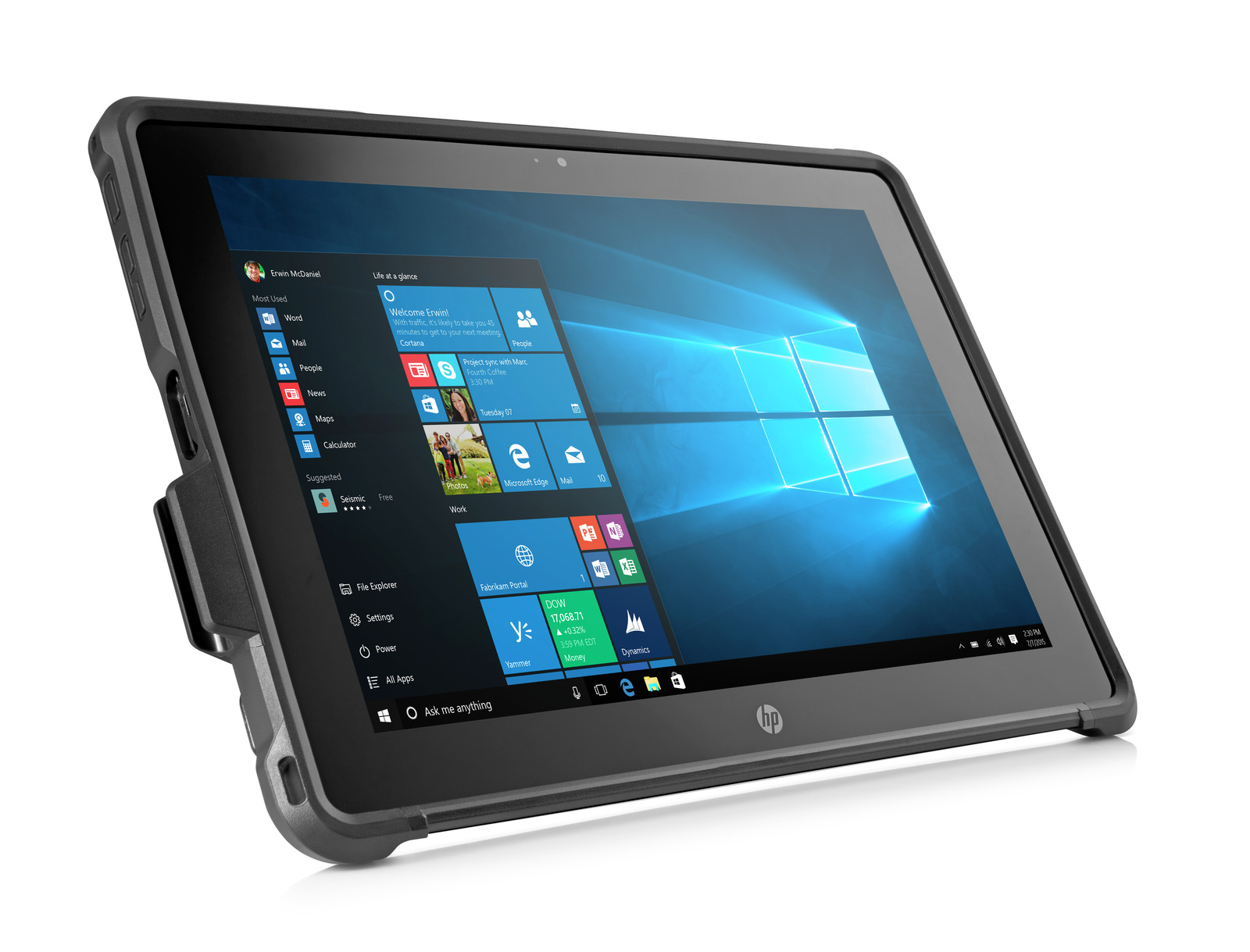 The HP Pro x2 512 G2 with Windows 10