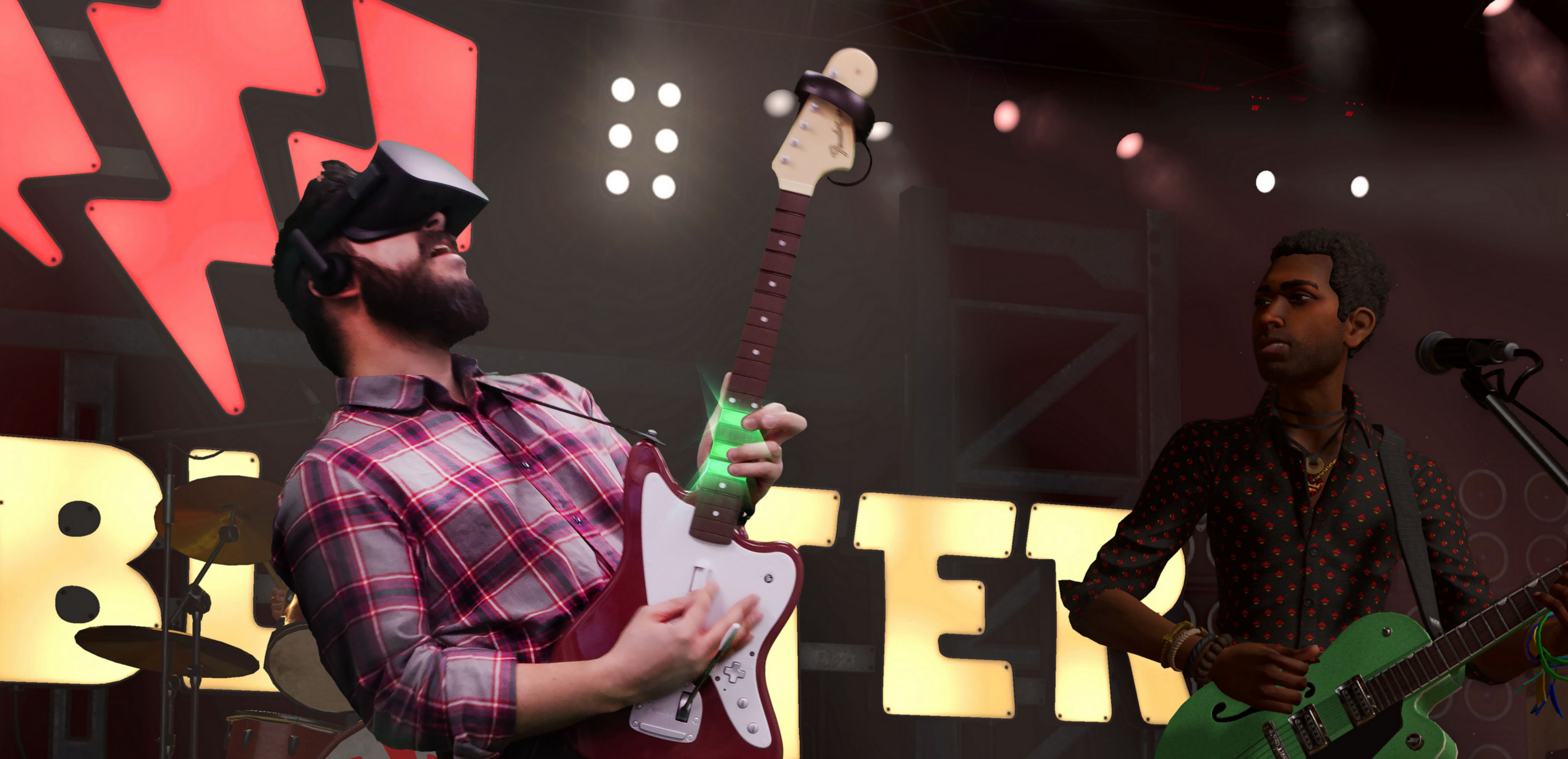 Channel your inner rock star and let Rock Band VR transport you onstage to perform in front of a sold-out crowd.
