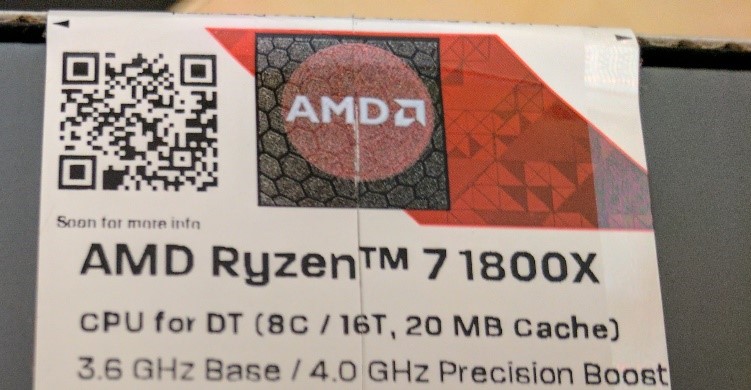 The AMD Ryzen 7 1800x Processor