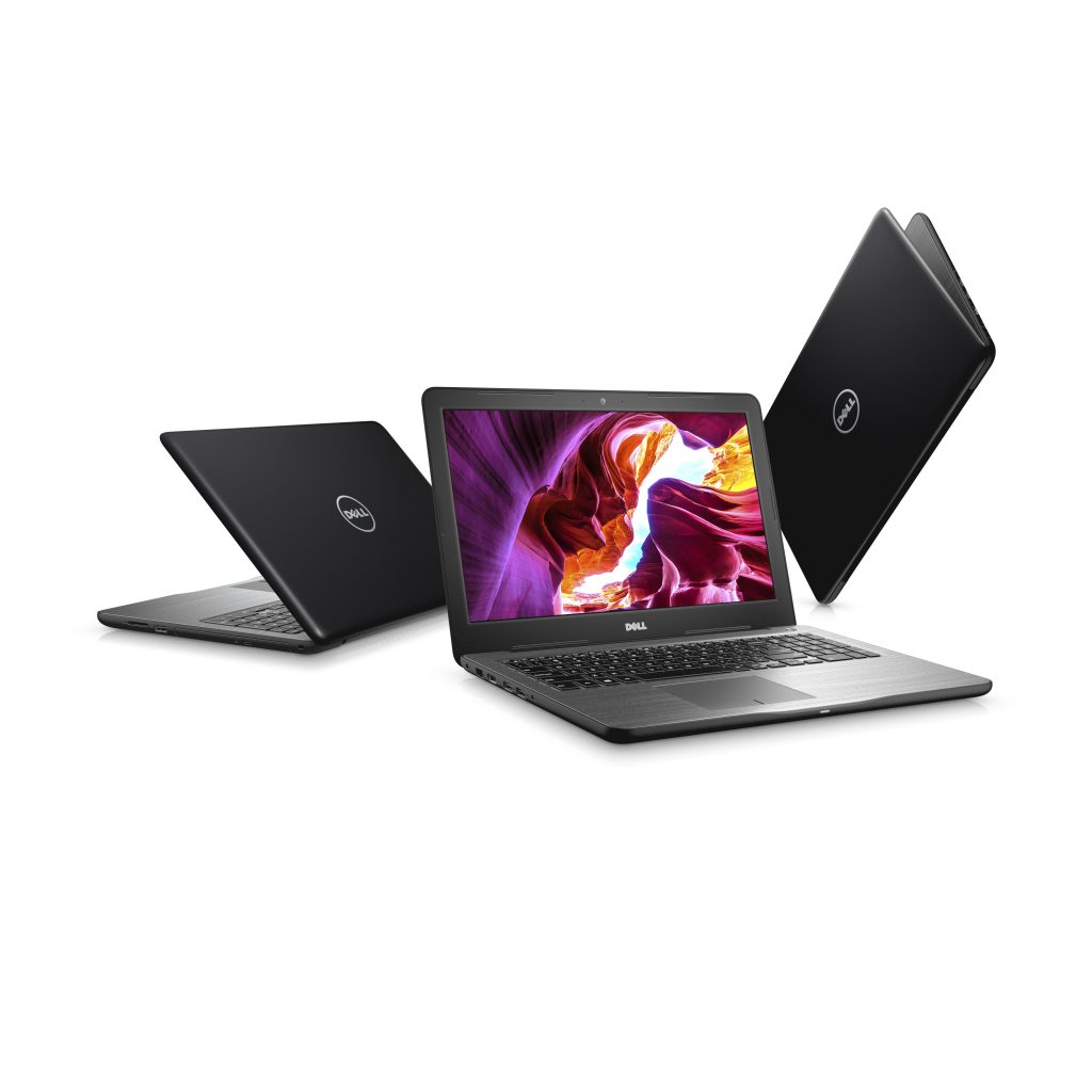 Three Dell Inspiron 15 5000 Series (Model 5567) Touch 15-inch notebook computers with Intel processor