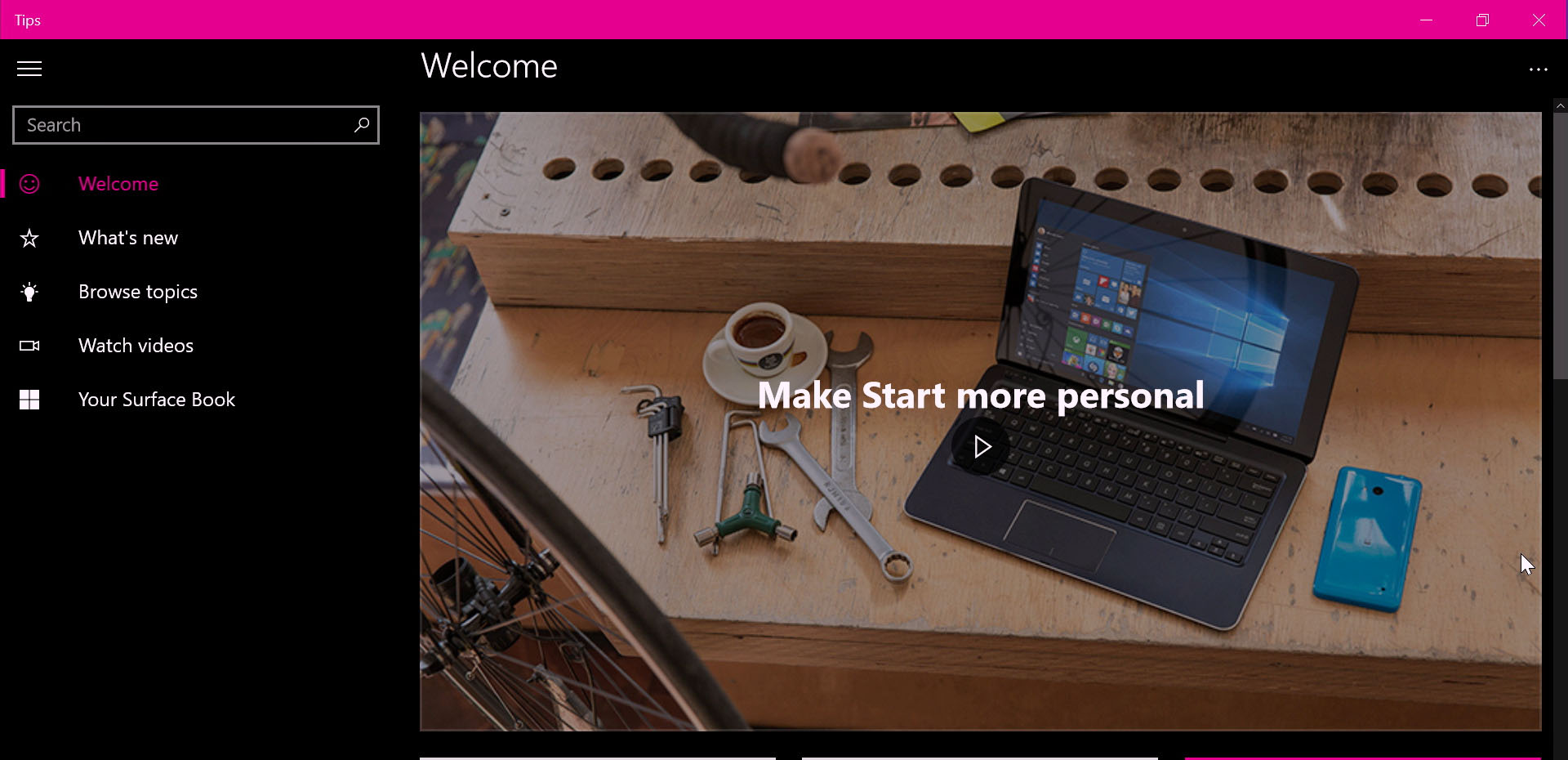 See what’s new in Windows at-a-glance with the Microsoft Tips app