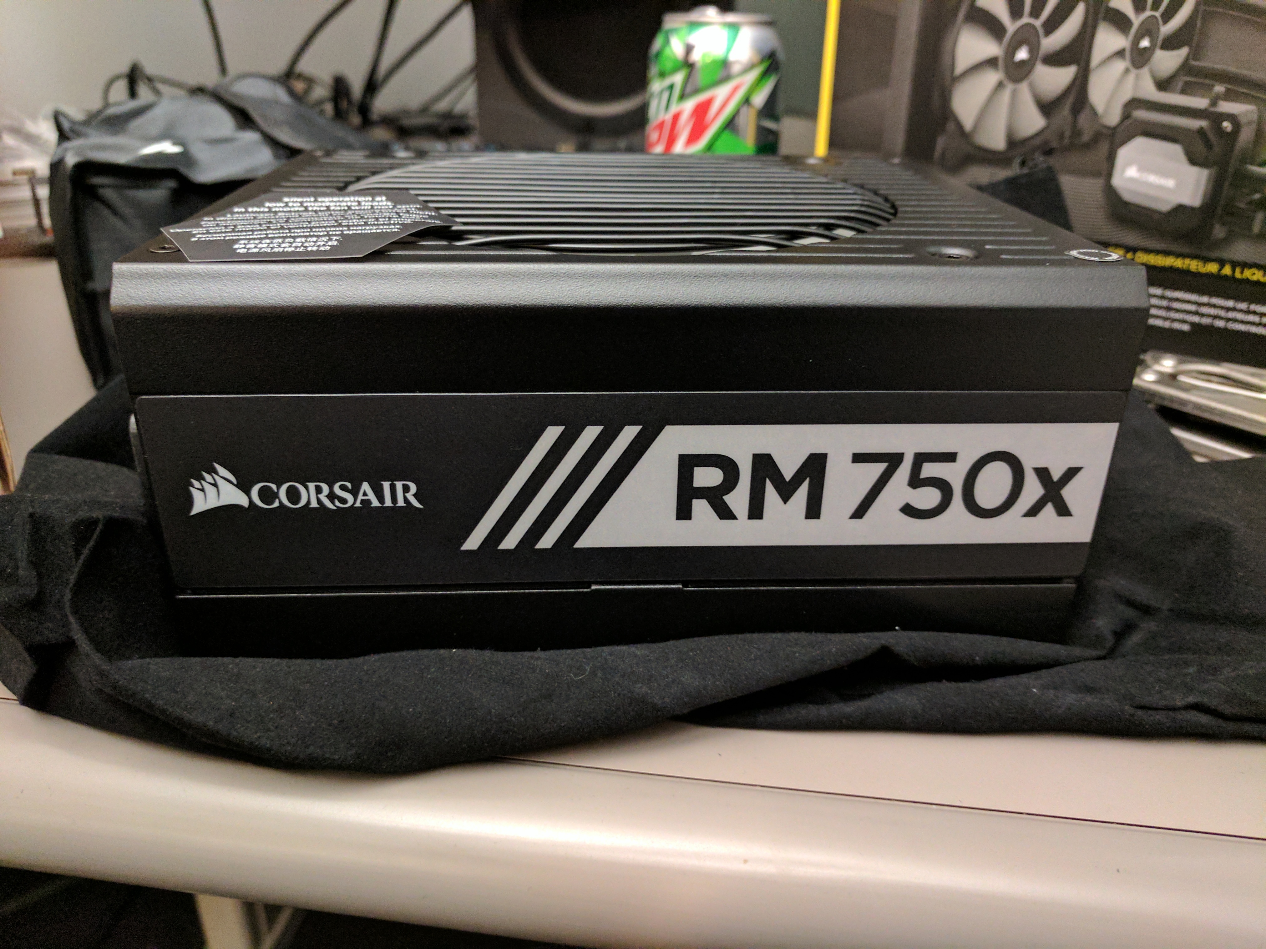 Next in: the Corsair RM 750X Power Supply.