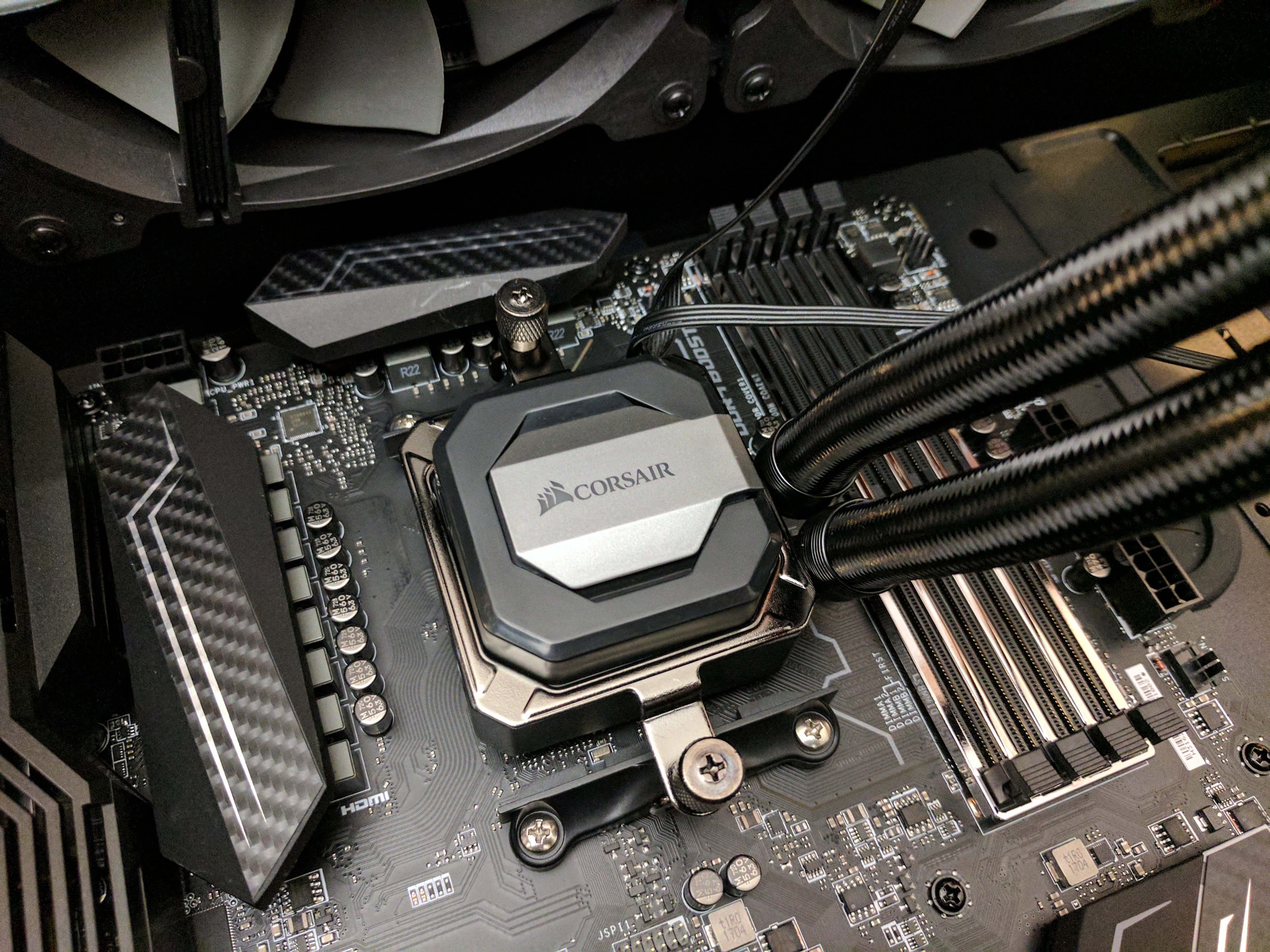 The Corsair H110i comes with the necessary AMD Ryzen bracket!