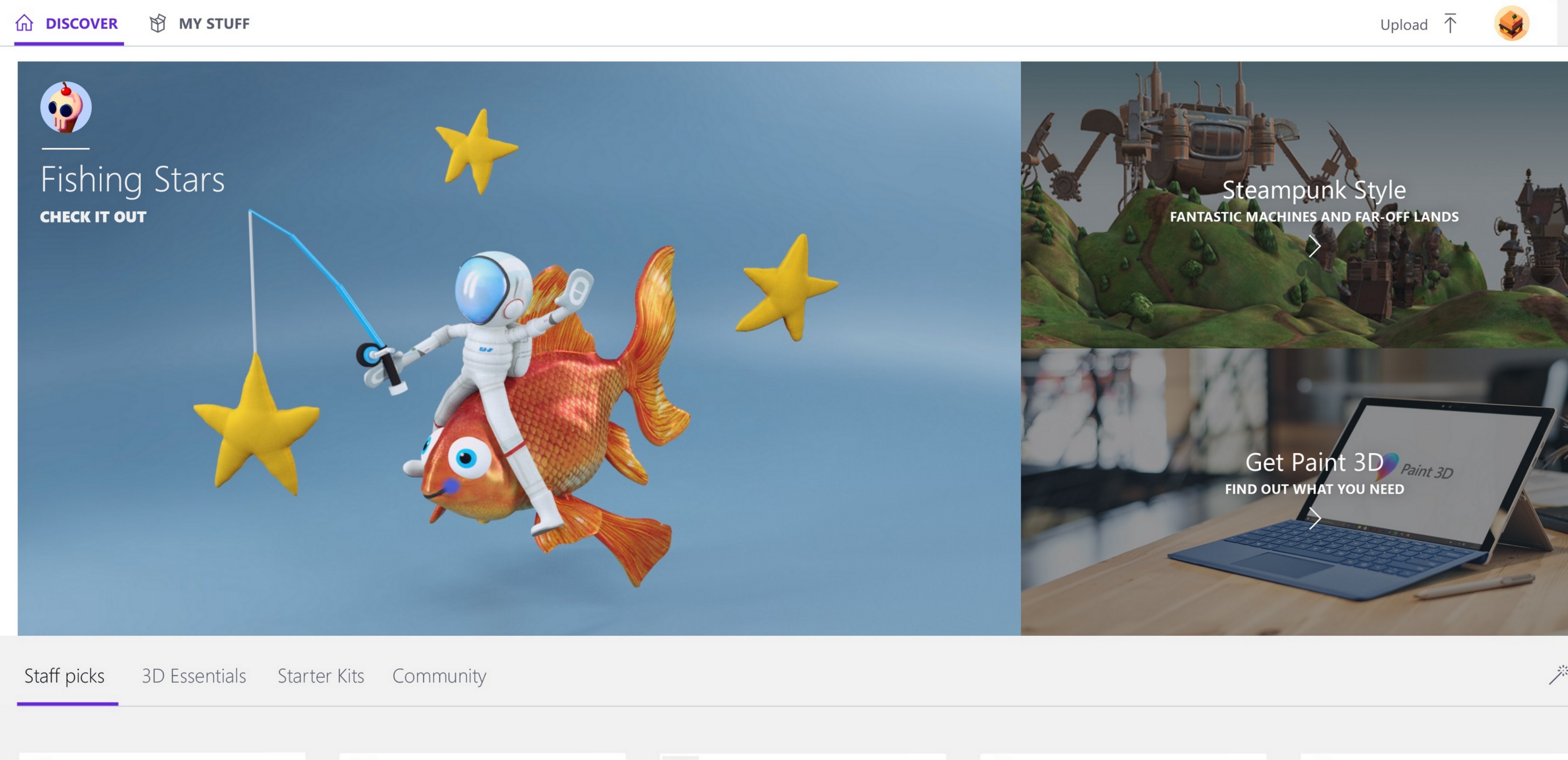 Now with the Creators Update, you have a new app called Paint 3D and access to an online creative community at Remix3D.com. The all-new Paint 3D allows you to create or modify 3D objects, easily change color or texture, or turn 2D images into 3D works of art.