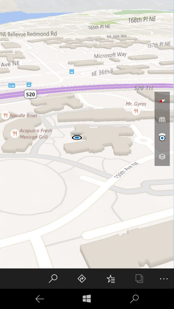 4. Maps now shows you not just where you are, but also which way you’re facing.