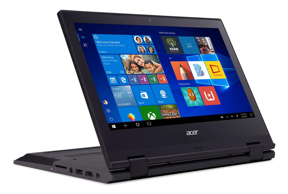 Acer Travel Mate Spin B1 powered by Windows 10 S