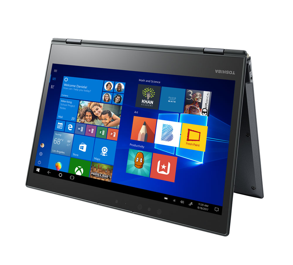 Toshiba Windows 10 S PC shown in tablet mode