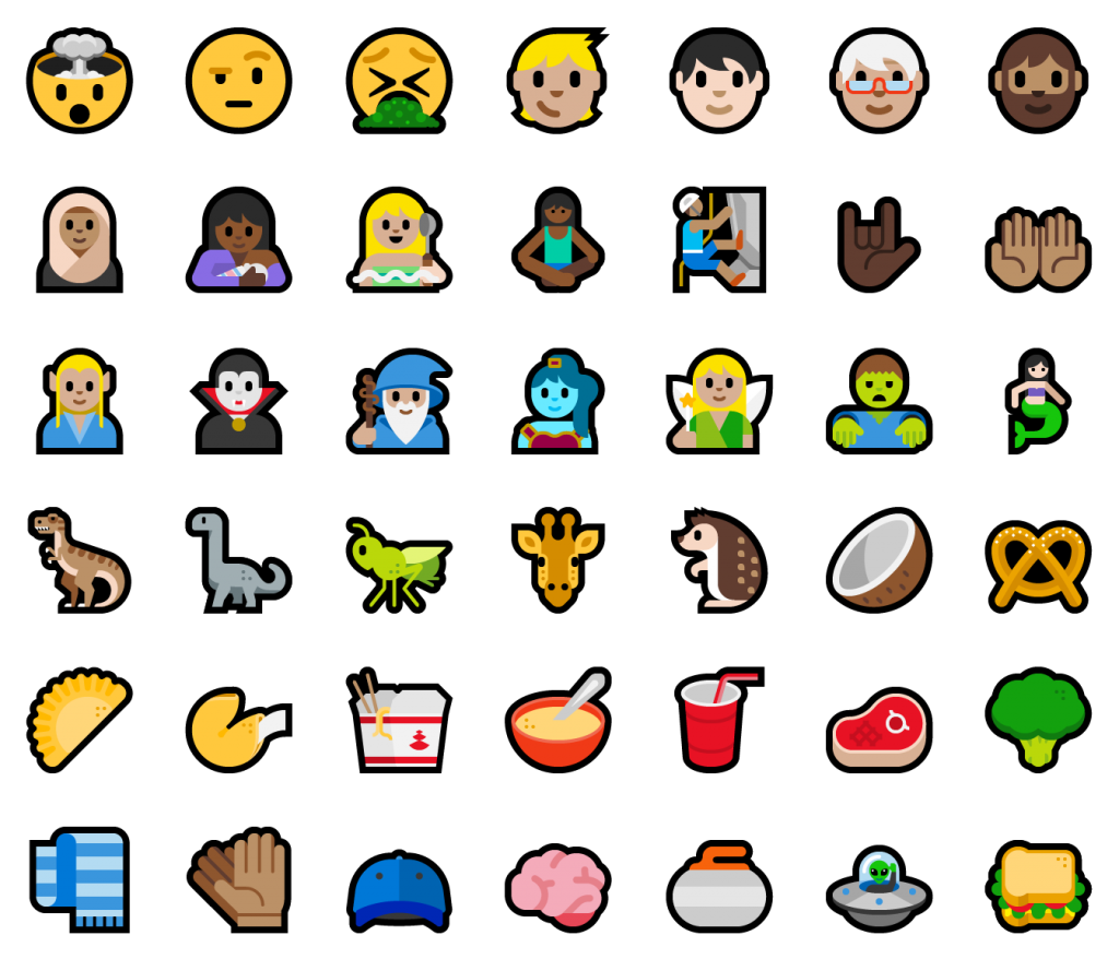 New emoji included in this build!