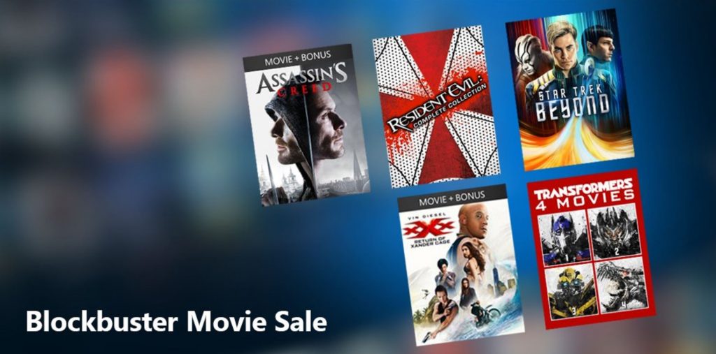 Blockbuster Movie Sale in the Windows Store