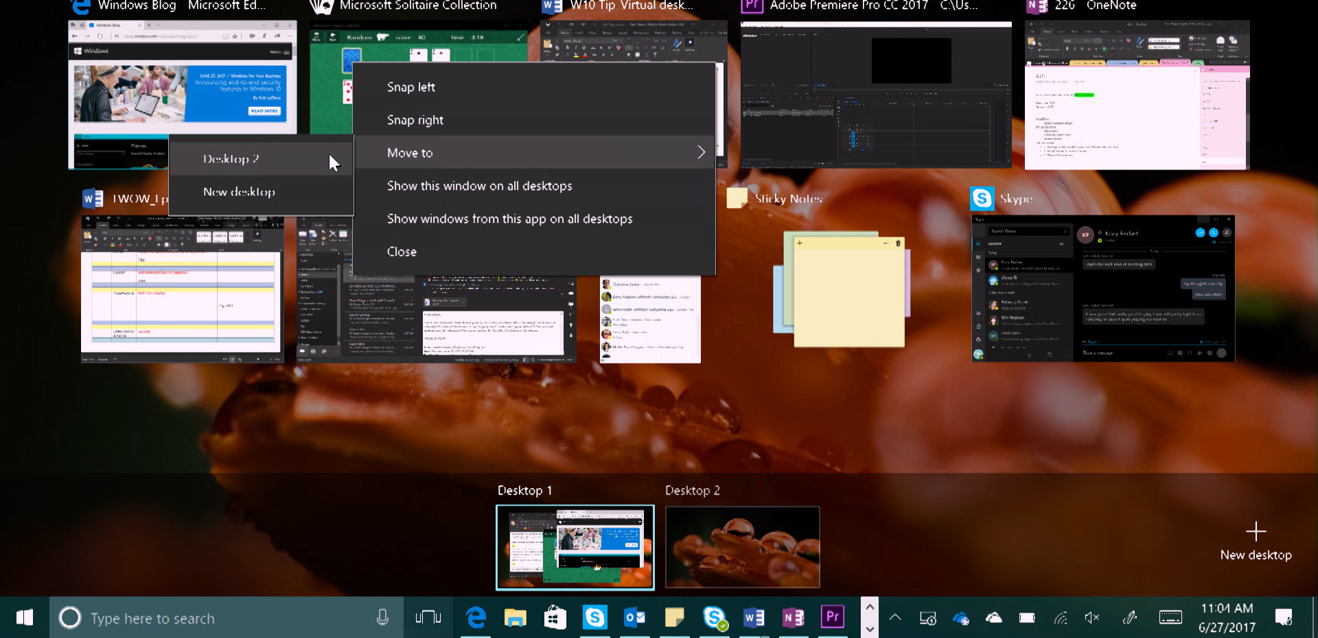Keep your apps organized with virtual desktops