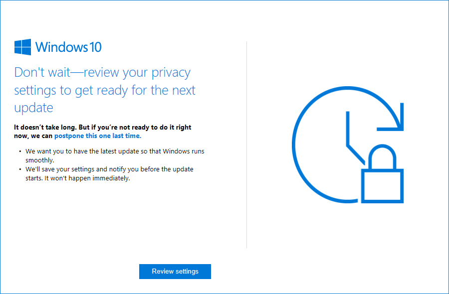 Don't wait - review your privacy settings to get ready for the next update