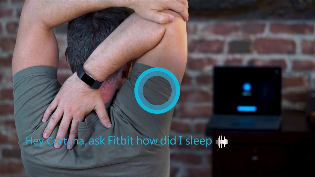 Cortana provides both voice and visual responses to users