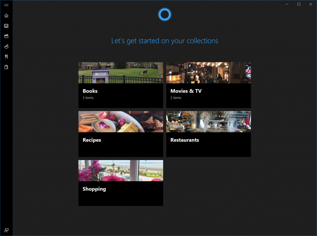 Cortana Collections.
