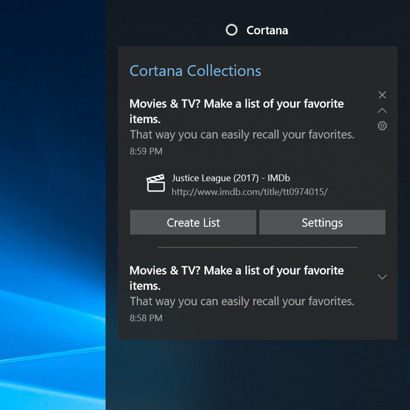 Add a movie you were checking out in your browser to your Collection!