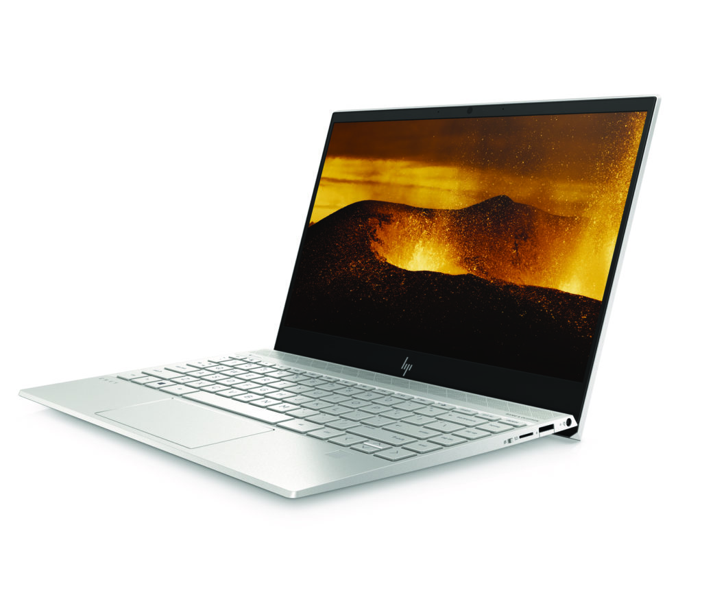 HP ENVY 13 Laptop, open with screen facing left