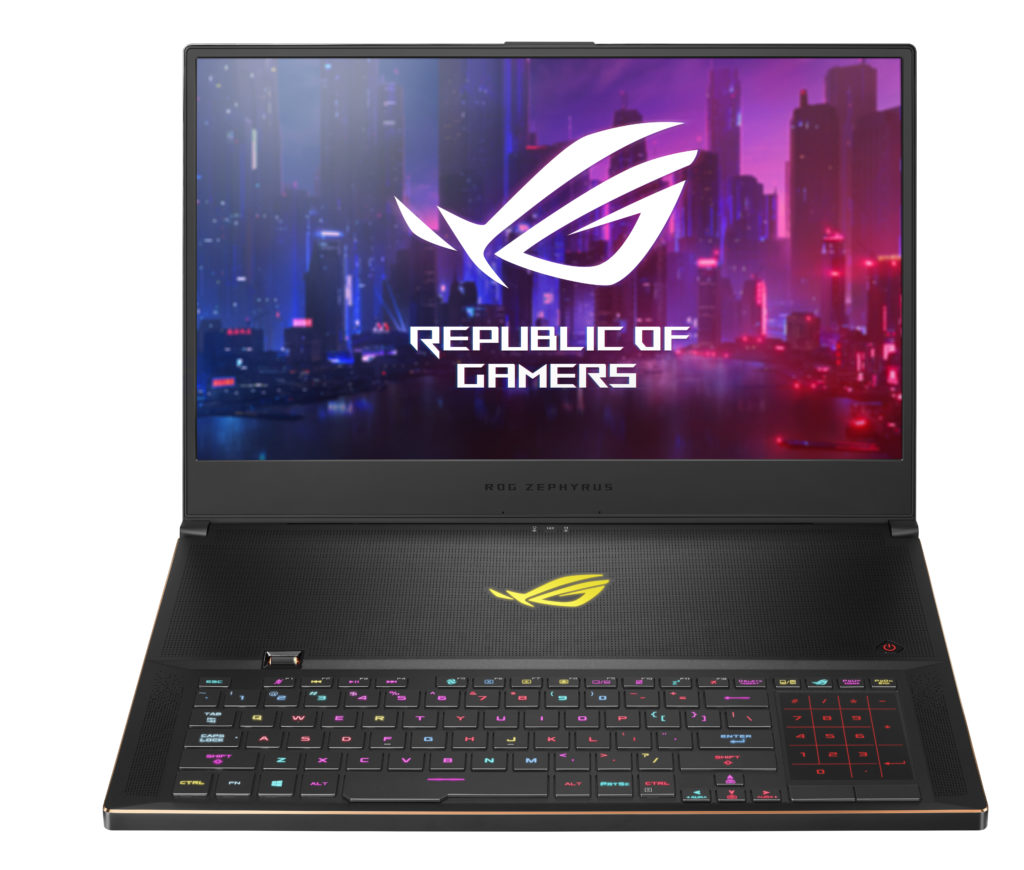 Photo of Zephyrus S GX701 with colorful keyboard lit up