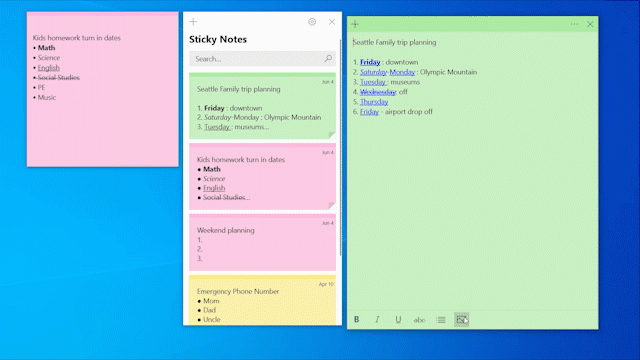 Sticky notes shop for pc