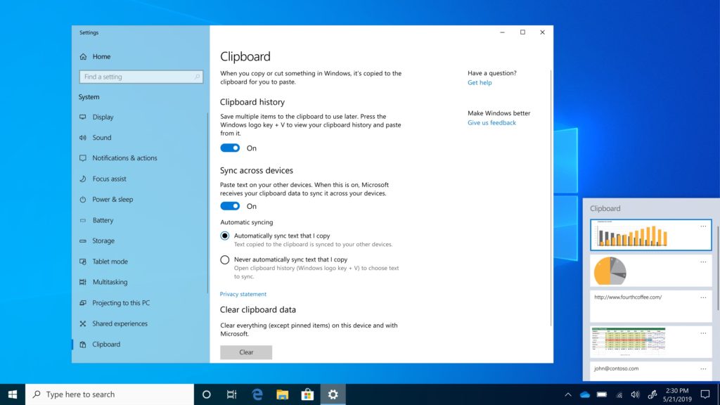 Windows 10 Tip: Clipboard
