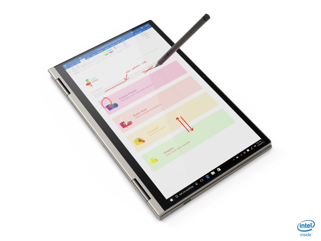 Photo of Lenovo Yoga C740 in tablet mode