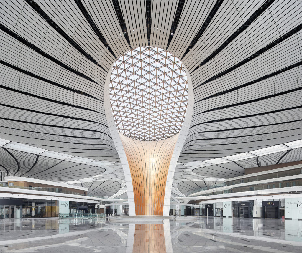 Interior of the Beijing Daxing International Airport