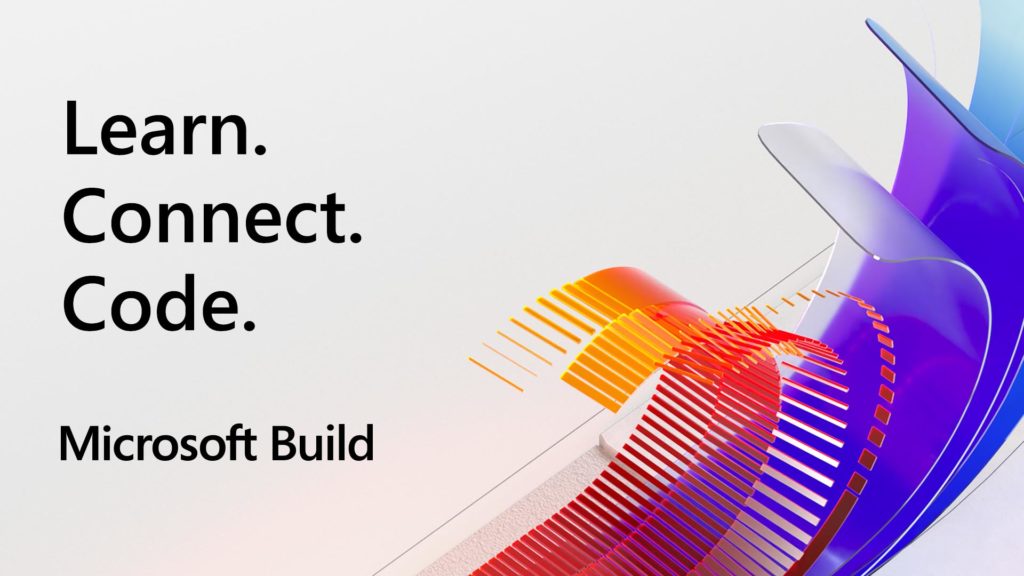 Promotional graphic for Microsoft Build event