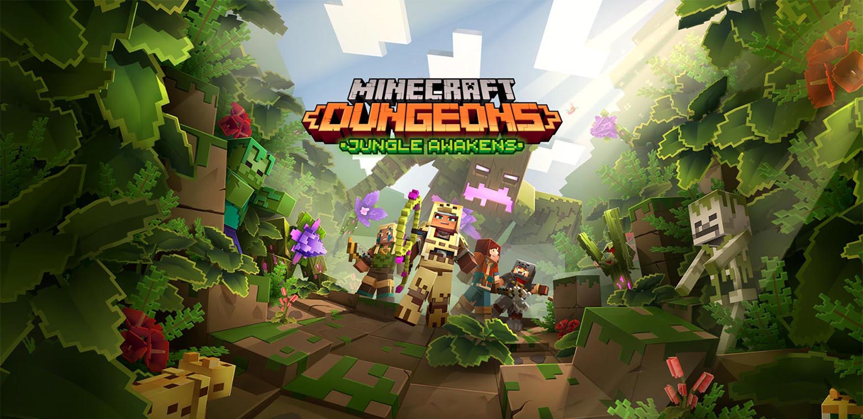 Title art for Minecraft Jungle Awakens DLC