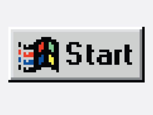 Start button graphic from Windows 95
