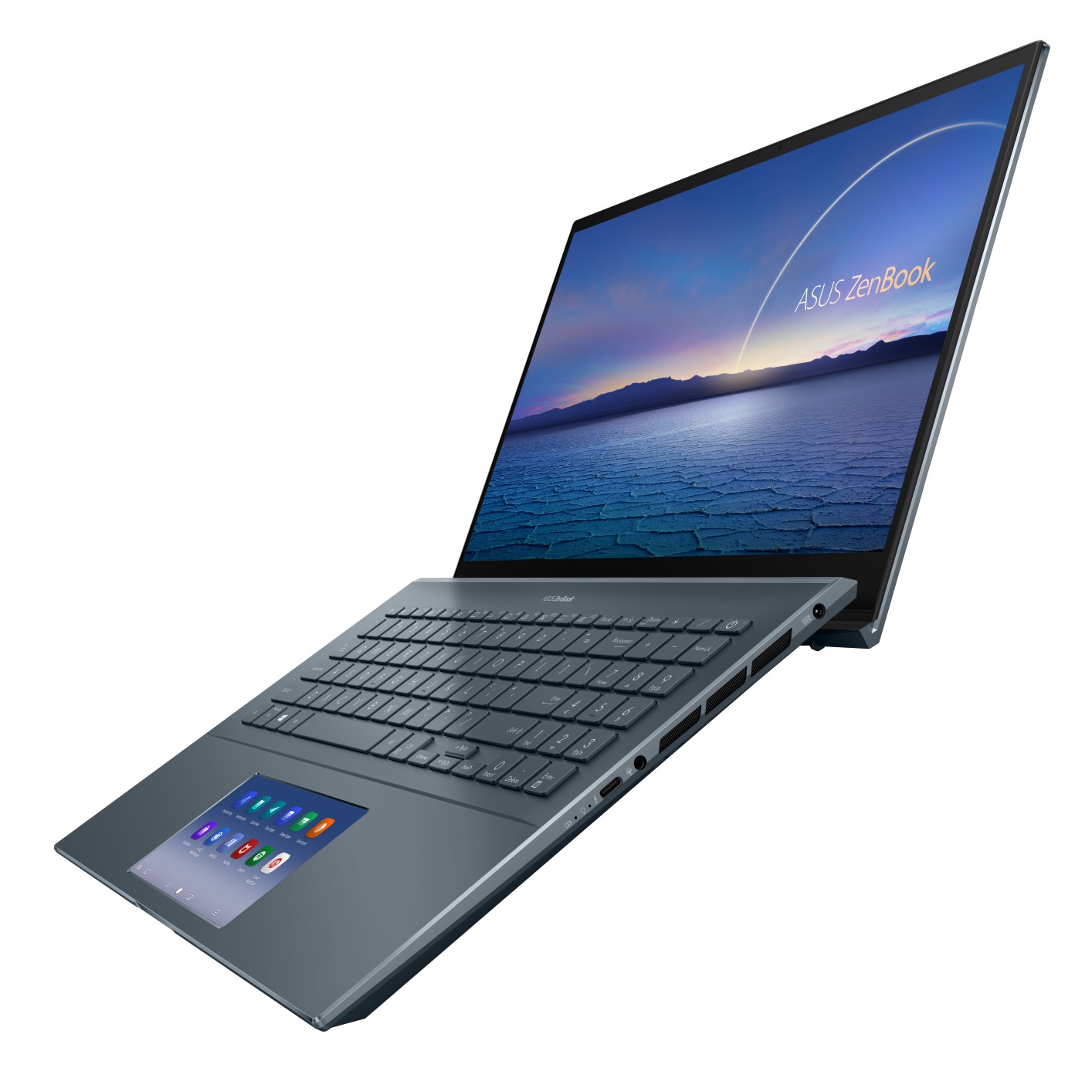 ZenBook Pro 15 open and facing left