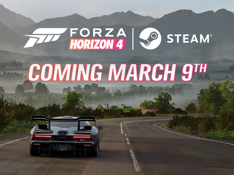Forza car with Steam heading