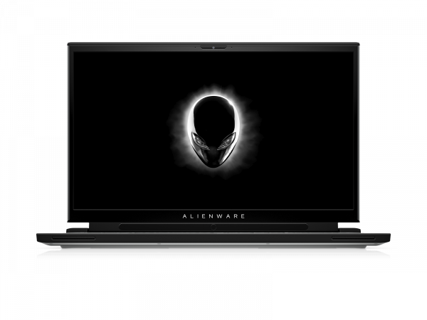 Alienware logo on screen of m17 R4 laptop