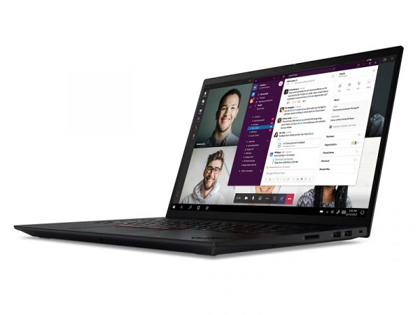 ThinkPad X1 Extreme open and facing left