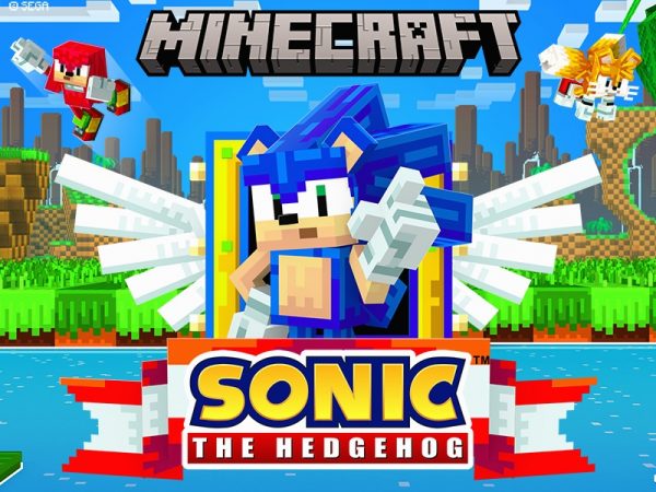 Minecraft block version of Sonic the hedgehog