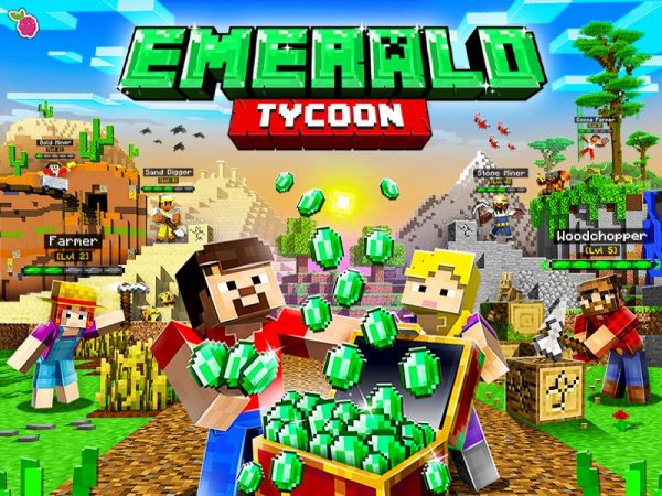 Characters from Minecraft: Emerald Tycoon