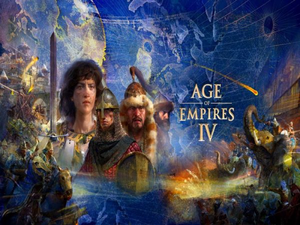 Age of Empires IV title art and characters