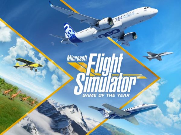 Microsoft Flight Simulator Game of the Year Edition title art with various aircraft