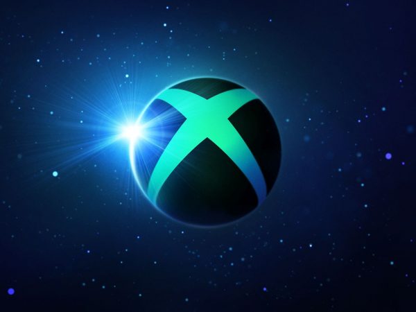 Xbox logo with star shining from behind it