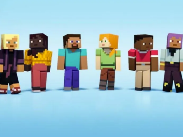 Six Minecraft characters