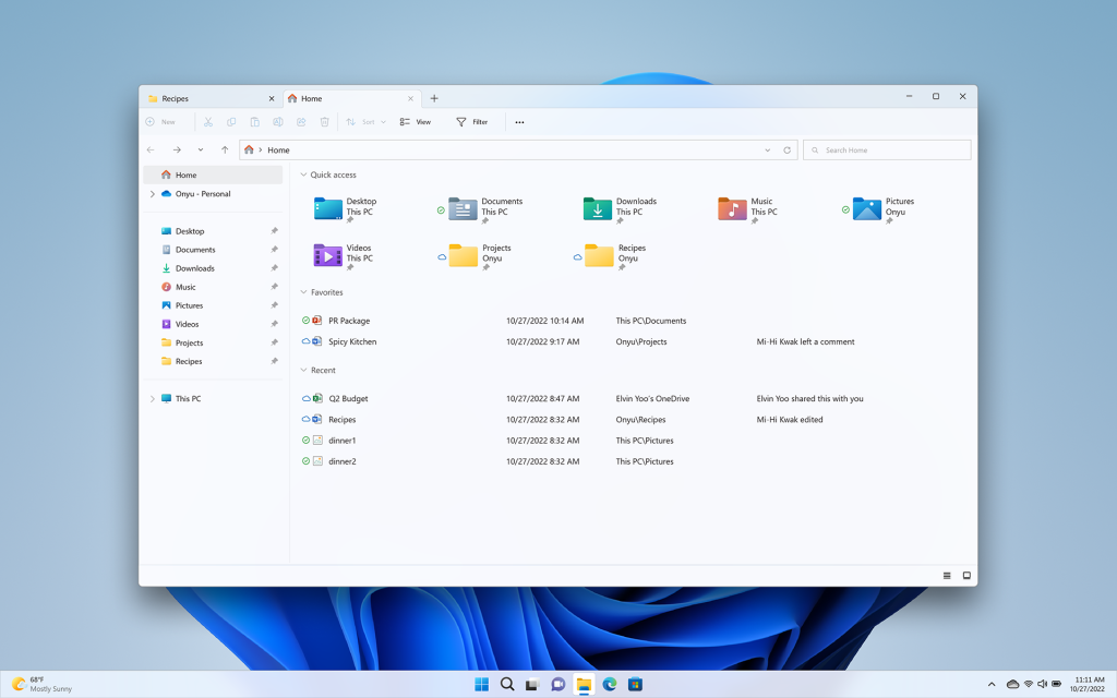 File Explorer with Tabs