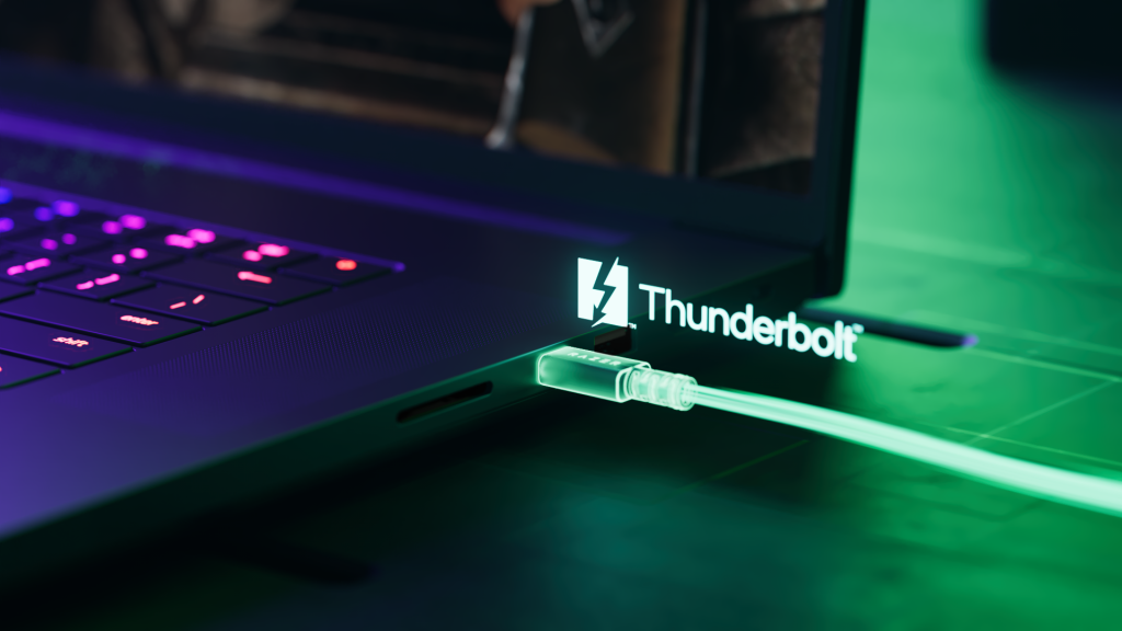 Thunderbolt connection and logo