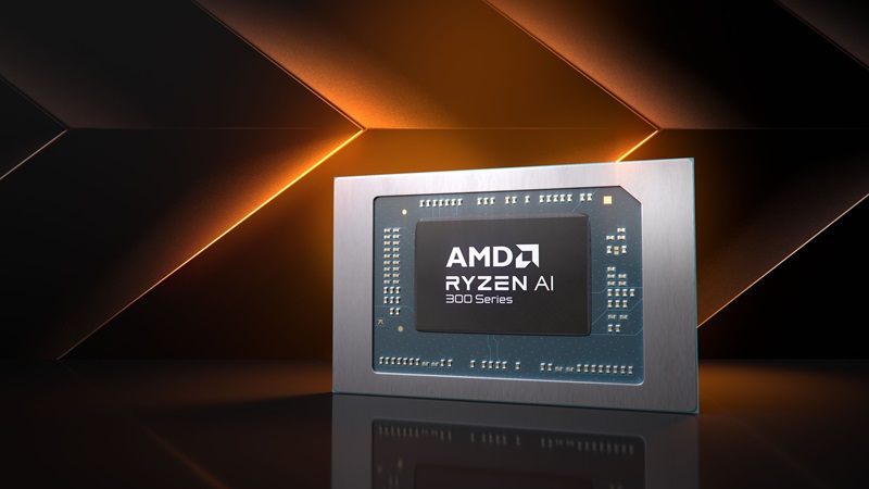 AMD Ryzen chip close up