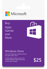 Windows Store gift card