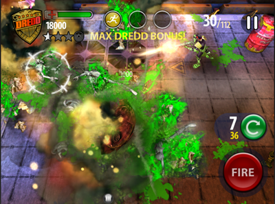 Image of Dredd vs. Zombies game play