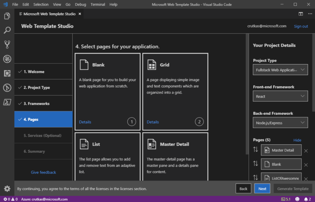 Announcing Microsoft Web Template Studio - Windows Developer Blog