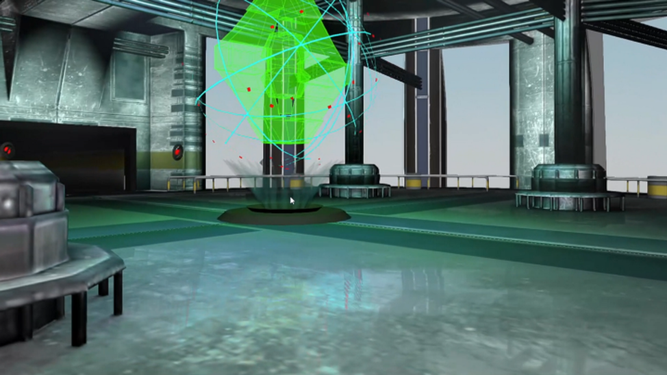 Example of Real-time screen space reflections.